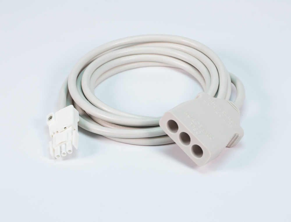 Cell Cord With 3 Pin Connector 12 ft
